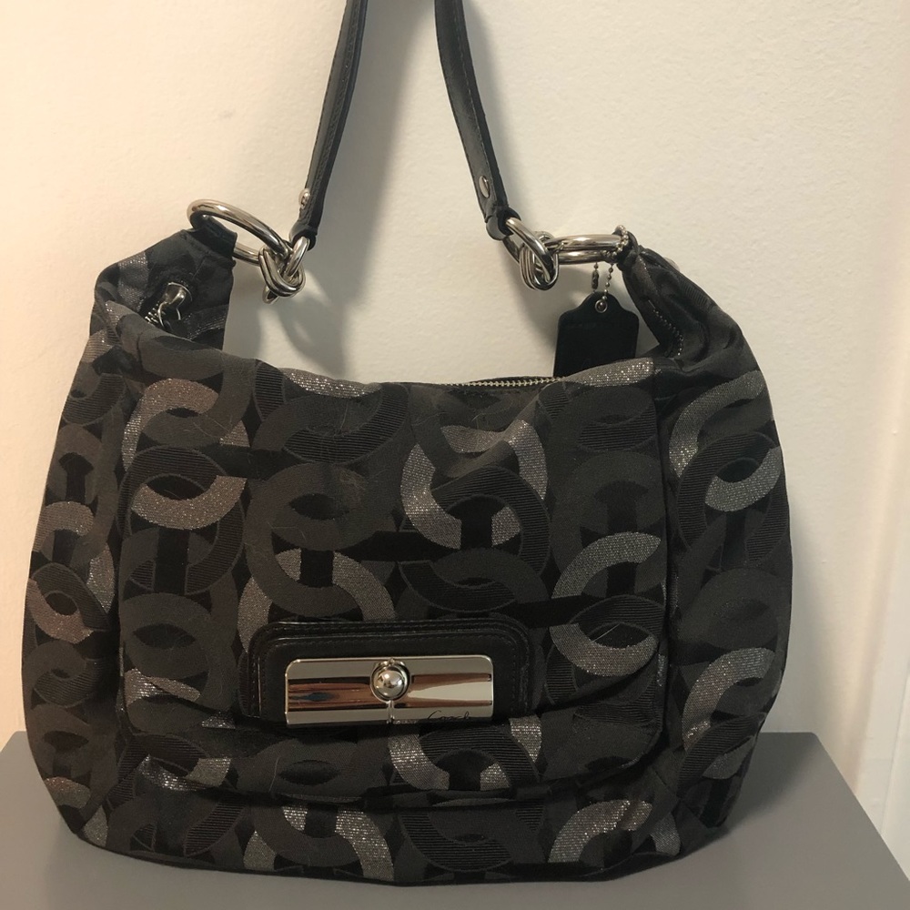 Coach Black and silver